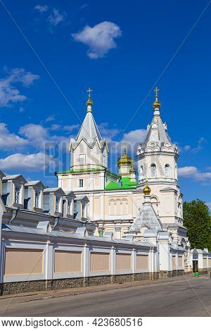 Korets Holy Trinity Stauropegial (patriarchal) Convent , Orthodox Church, Outside. Korets Town, Rivn