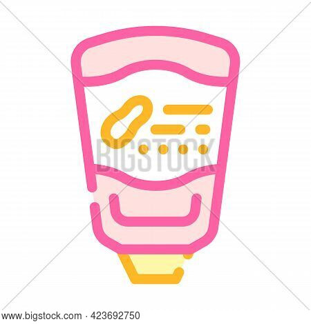 Doy-pack Peanut Butter Color Icon Vector. Doy-pack Peanut Butter Sign. Isolated Symbol Illustration