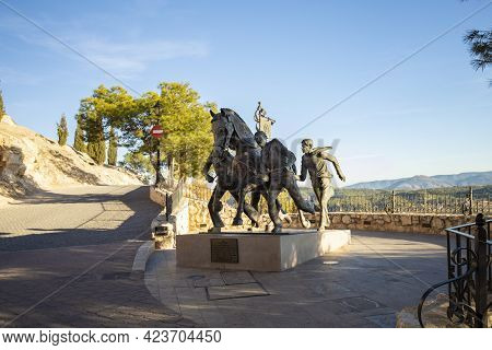 Caravaca, Province Of Mercia, Spain - November 17, 2017: Architecture, Monument On The Street.