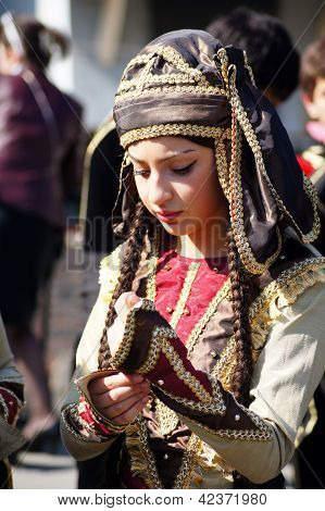 Tbilisi, Georgia - October 9: Participants Of Georgian Folk Autumn Festival - Tbilisoba, In Adjarian