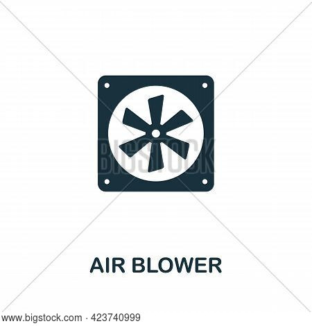 Air Blower Icon. Monochrome Simple Element From Housekeeping Collection. Creative Air Blower Icon Fo