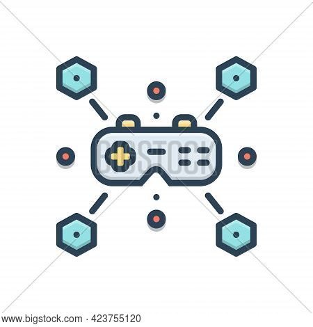 Color Illustration Icon For Gamify Activity Device Controller