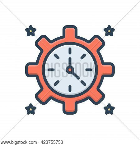 Color Illustration Icon For Henceforth Hence Thenceforth Hereafter
