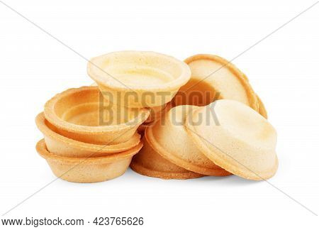 Sweet Tartlet With Berries On White Background
