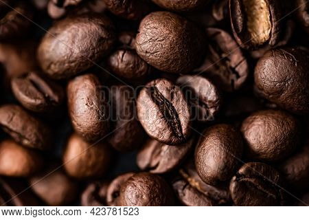 Coffee Beans Background, Roasted Signature Bean With Rich Flavour, Best Morning Drink And Luxury Ble
