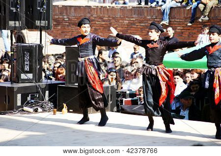 Tbilisi, Georgia - October 9: Participants Of Georgian Folk Autumn Festival - Tbilisoba, In Adjarian