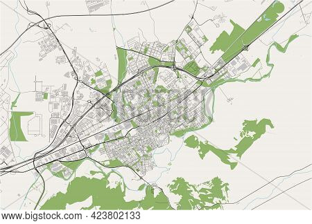 Map Of The City Of Alcala De Henares, Spain