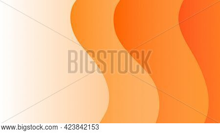 Orange Vector Background, Orange Waves, Orange Abstract, Orange Abstract Background