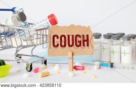 Conceptual Hand Writing Showing Dry Cough. Business Photo Text Cough That Are Not Accompanied By Phl