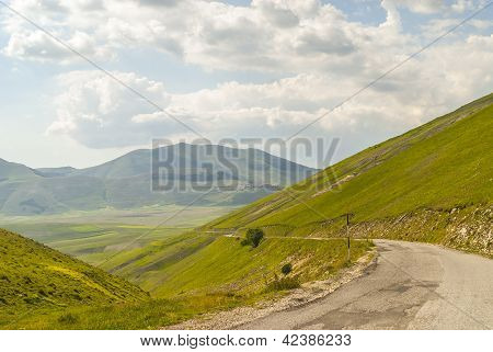 Landskab i Piano Di Castelluccio