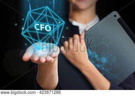 Business, Technology, Internet And Network Concept. Young Businessman Working On A Virtual Screen Of