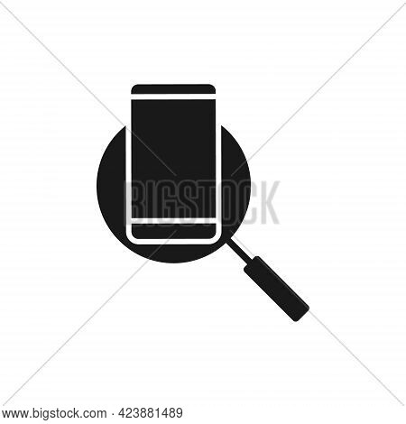 Mobile Phone with Search icon. Mobile Phone Search icon. Mobile Phone icon. Phone icon. Mobile Phone vector. Phone vector. Mobile Phone with Search icon vector. Mobile Phone with Search icon vector design for web icon, logo, sign, symbol, app