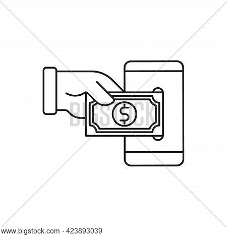 Mobile Payment icon. Digital Mobile Payment icon. Mobile Payment icon Vector. Mobile Payment vector. Mobile Payment Security and Safety icon vector design concept for Online Shopping, Finance, and Mobile Banking website, symbol, sign, App UI