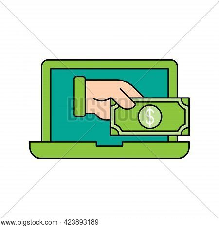 Mobile Payment icon. Digital Mobile Payment icon. Mobile Payment icon Vector. Mobile Payment vector. Mobile Payment Security and Safety icon vector design concept for Online Shopping, Finance, and Mobile Banking website, symbol, sign, App UI