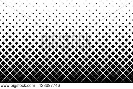Geometric Pattern Based On Squares On A White Background.seamless In One Direction.short Fade Out. 2