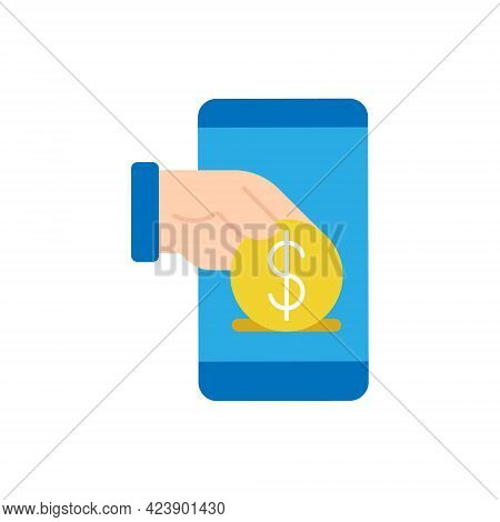 Mobile Payment icon. Digital Mobile Payment icon. Mobile Payment icon Vector. Mobile Payment vector. Mobile Payment Security and Safety icon vector design concept for Online Shopping, Finance, and Mobile Banking website, symbol, sign, App UI