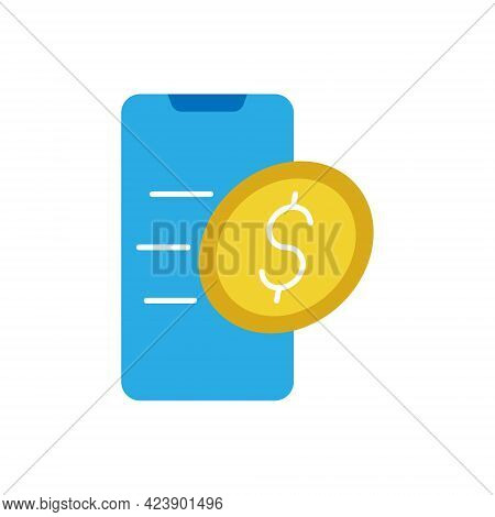Mobile Payment icon. Digital Mobile Payment icon. Mobile Payment icon Vector. Mobile Payment vector. Mobile Payment Security and Safety icon vector design concept for Online Shopping, Finance, and Mobile Banking website, symbol, sign, App UI