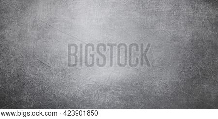 Old Metal Texture. Silver Background With Space For Design.