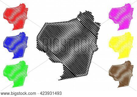 Barbour County, State Of West Virginia (u.s. County, United States Of America, Usa, U.s., Us) Map Ve