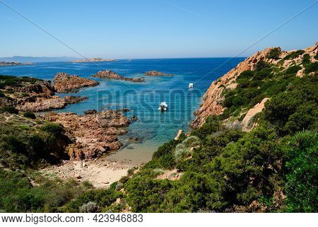 View Of Cala Falza Beach, Near Punta Canneddi