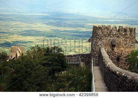 Historical Medieval City Of Signagi In Kakheti Region, Republic Of Georgia, Close To Tbilisi