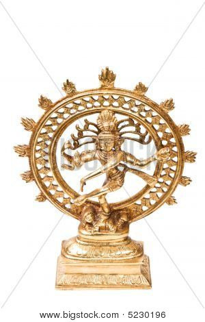 Statua di Shiva Nataraja - Lord Of Dance isolato