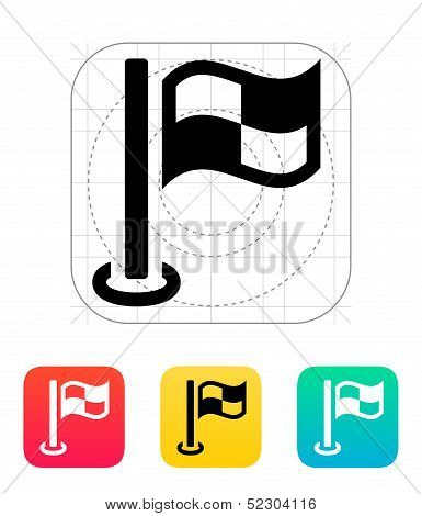 Finish flag icon.