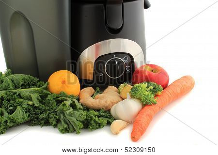 Juicing Fresh Vegetables And Fruit