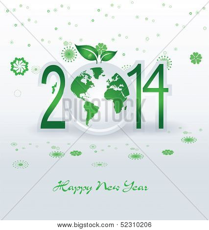 Happy New Year 2014 - Illustration