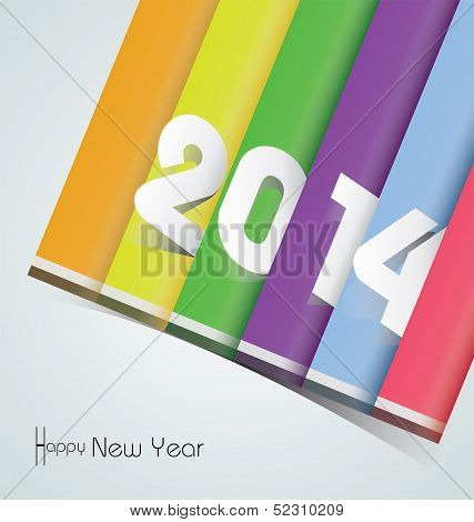 Happy New Year 2014 - Illustration