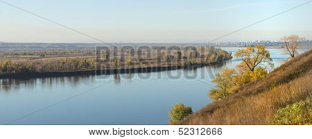Autumn Landscape On The River
