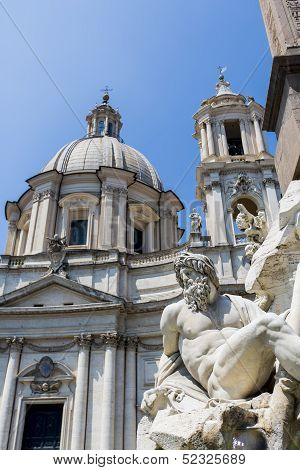 Fontana Dei Quattro Fiumi At Piazza Navona, Rome