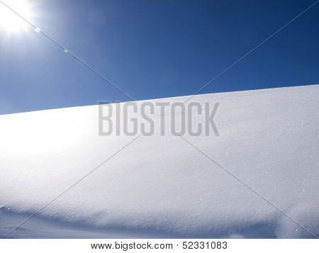 Sunny Winter Landscape Background