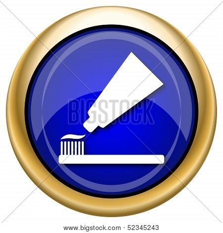 Tooth Paste And Brush Icon