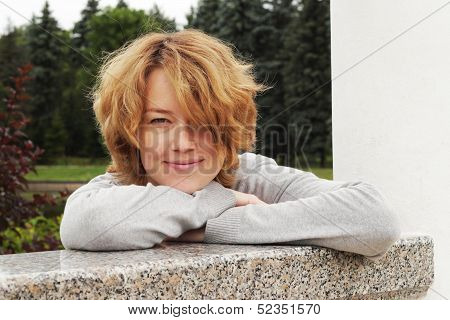 Girl with pensive smile!