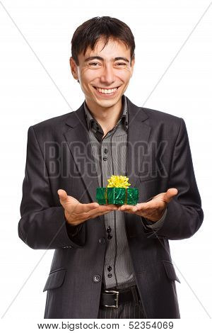 Businessman With A Gift