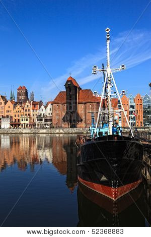 Panorama Of Gdansk, Poland.