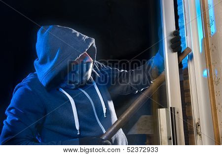 Burglar At Work