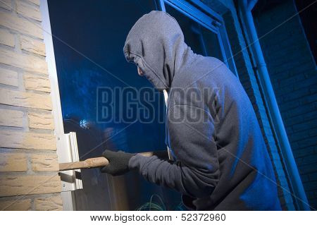 Burglar At Work