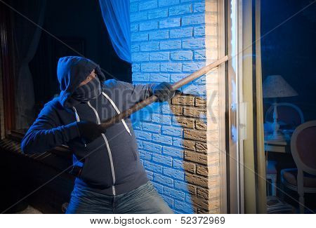 Burglar At Work