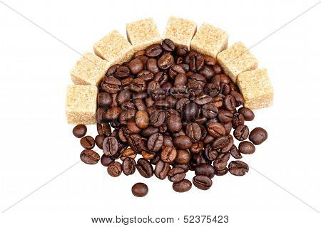 Coffee Beans And Sugar