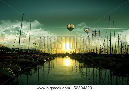 Marina port