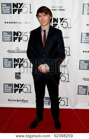 NEW YORK- OCT 8: Actor Paul Dano attends the 