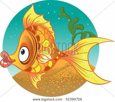 gold fish. vector