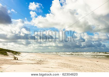 Sand Beach On Baltic Sea