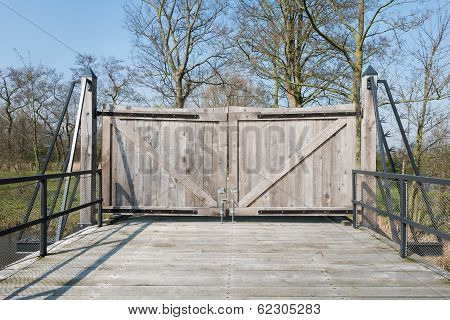 Closed Wooden Gate