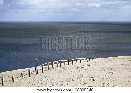 Sand Dune In Curonian Gulf