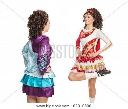 Irish Dancers In Hard Shoes Dancing