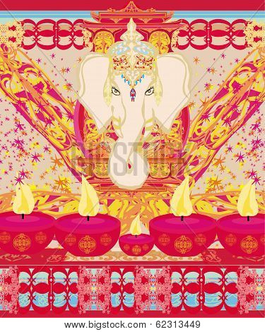 Diwali Ganesha Design