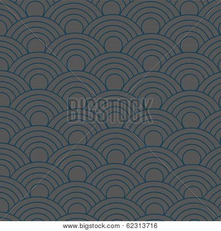 Seamless Abstract  Fish Scale Pattern